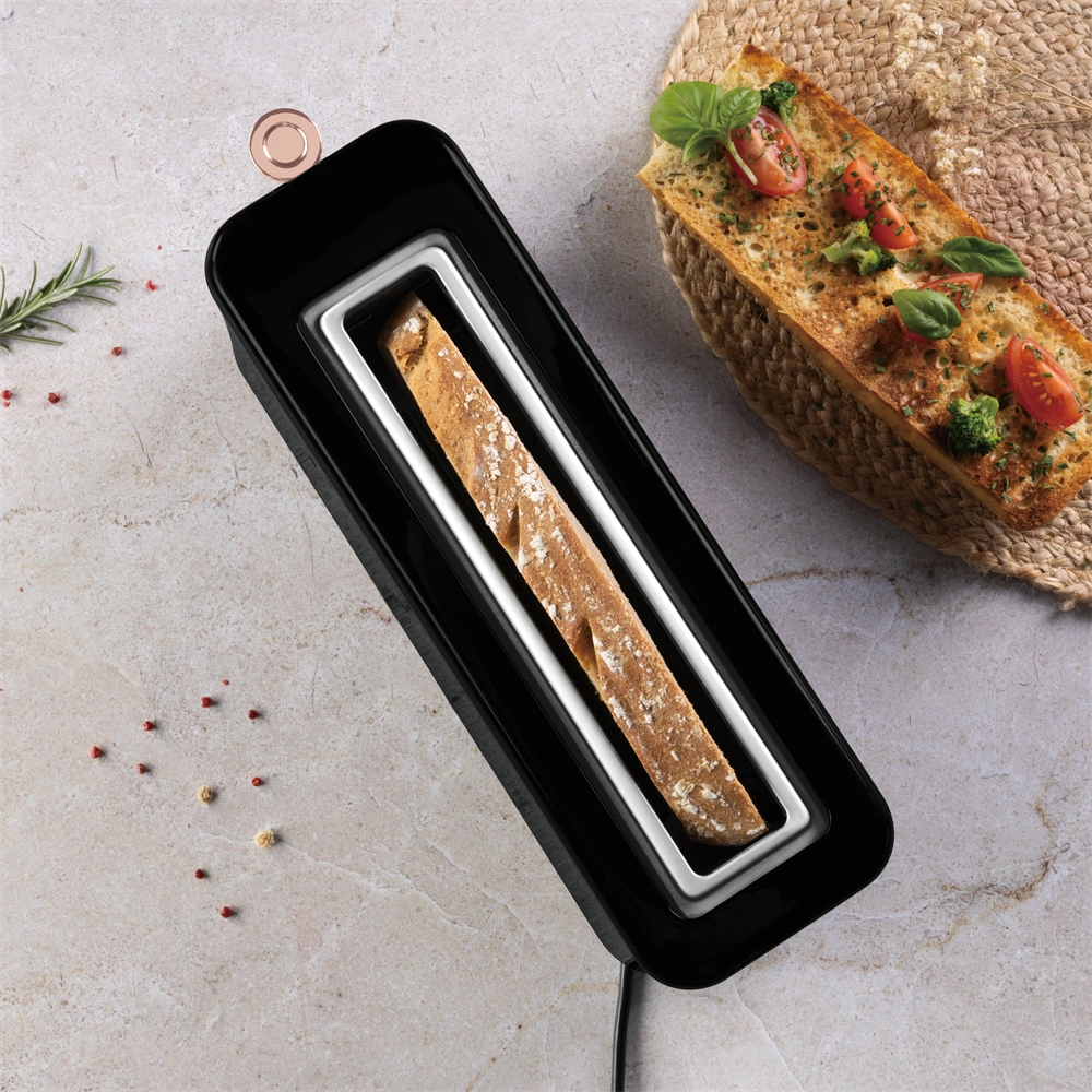 Berlinger Haus BH/9685 hosszú nyílású fekete- rose gold 2 szeletes kenyérpirító