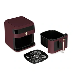 Berlinger Haus BH/9687 matt bordó 6,3 L forrólevegős sütő