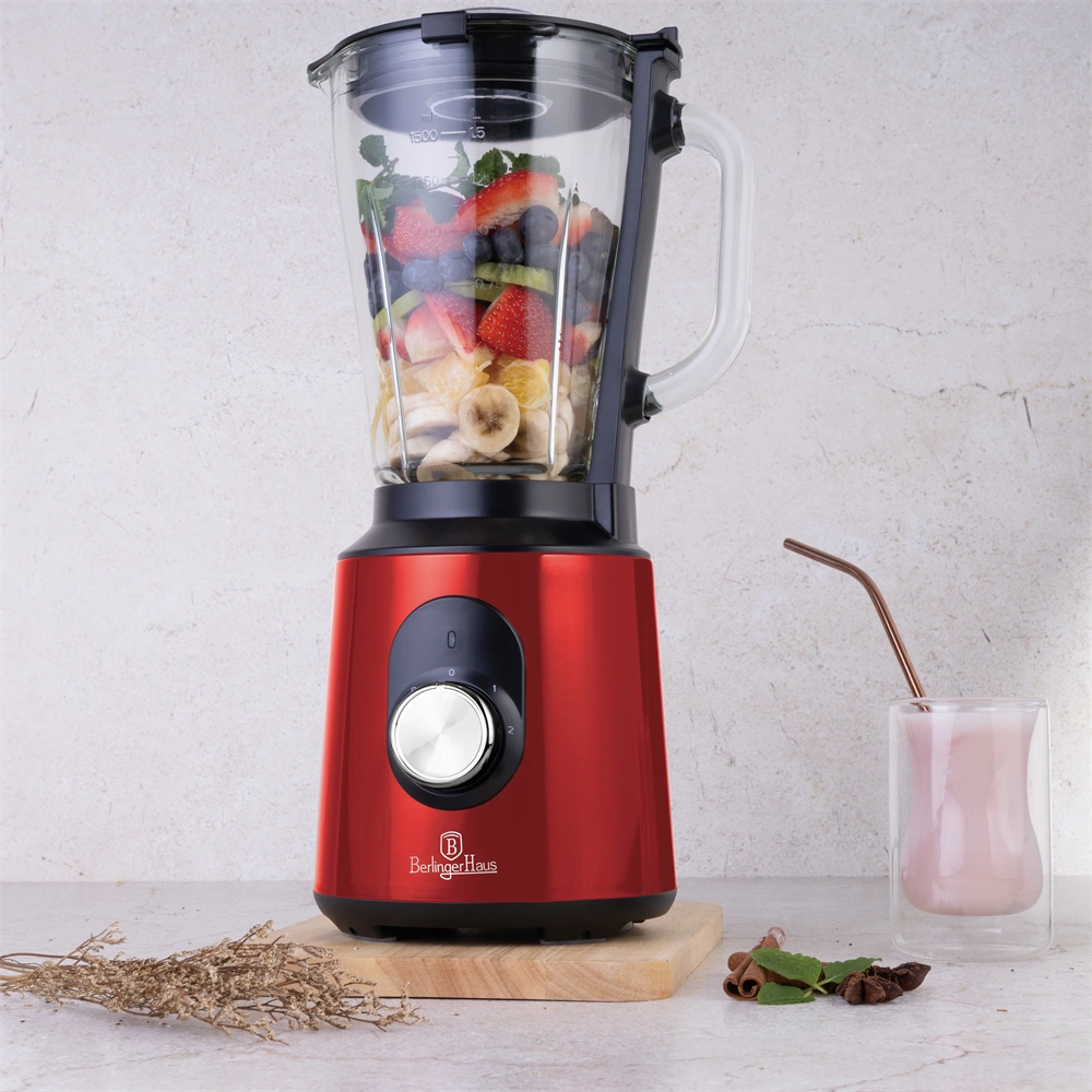Berlinger Haus BH/9696 1,5 L-es edzett üveg burgundy turmixgép