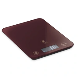 Berlinger Haus BH/9753 5 kg kapacitású bordó üveg konyhai mérleg