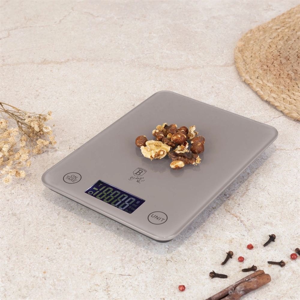 Berlinger Haus BH/9754 5 kg kapacitású taupe üveg konyhai mérleg