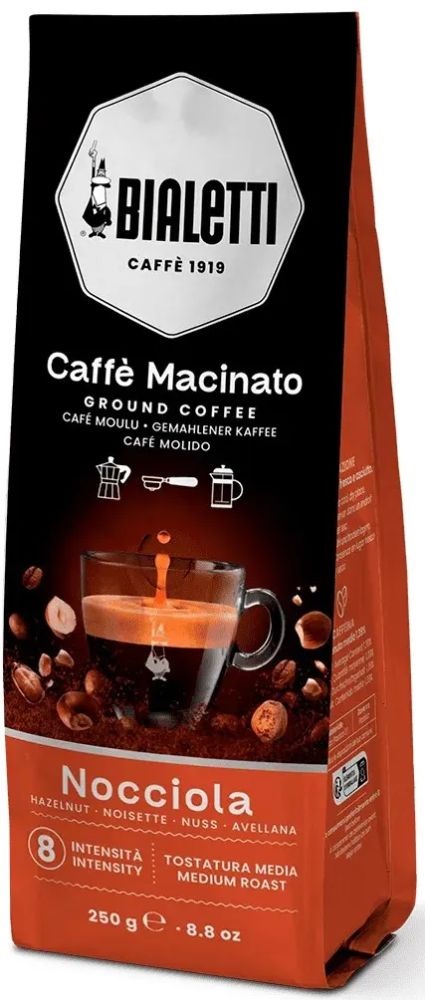 Bialetti Caffe Macinato Mogyoró ízű általános 250g őrölt kávé