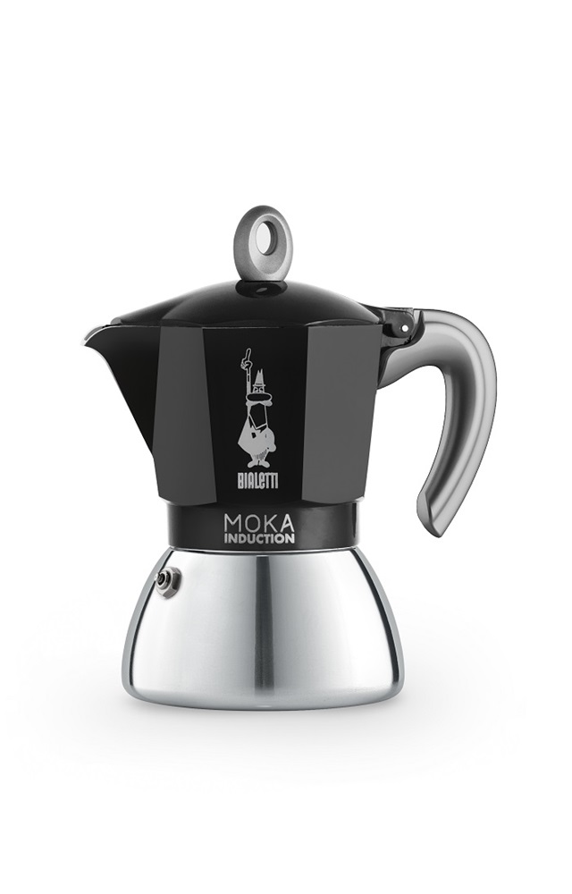Bialetti Moka 6936 Induction fekete 6 személyes indukciós kotyogós kávéfőző