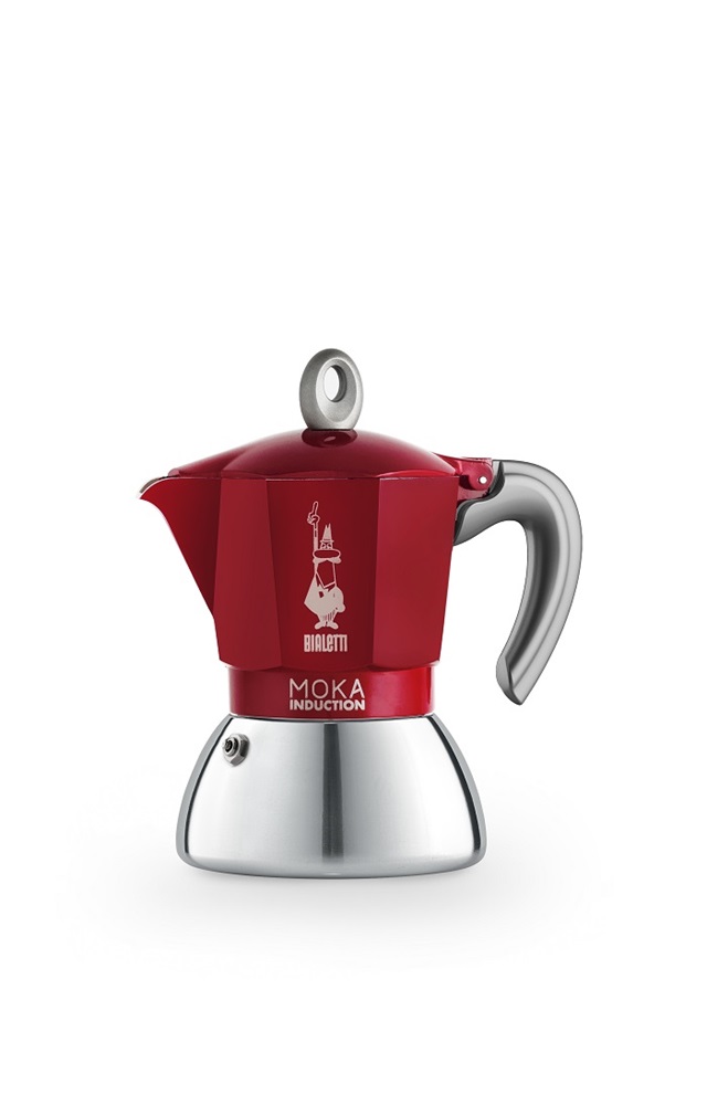 Bialetti Moka 6944 Induction piros 4 személyes indukciós kotyogós kávéfőző