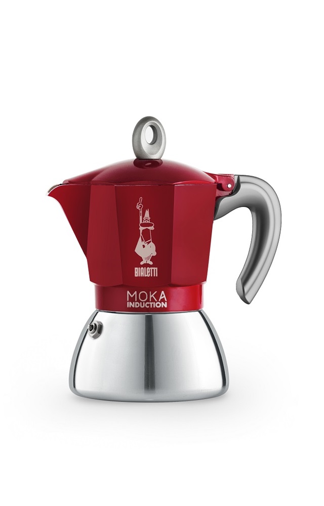 Bialetti Moka 6946 Induction piros 6 személyes indukciós kotyogós kávéfőző