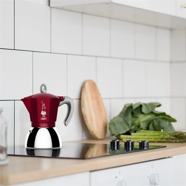 Bialetti Moka 6946 Induction piros 6 személyes indukciós kotyogós kávéfőző