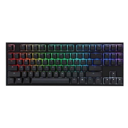 Billentyűzet Ducky ONE 2 RGB TKL MX Blue RGB LED Magyar Fekete
