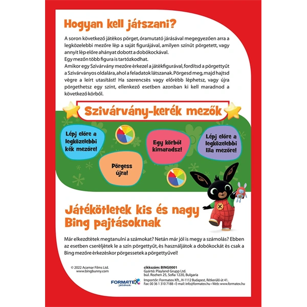 Bing és barátai - A kalandos hazaút társasjáték