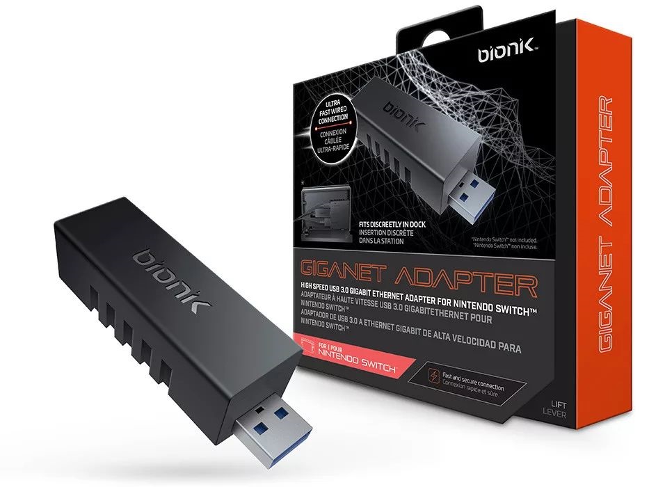 Bionik BNK-9018 Nintendo Switch USB 3.0 Gigagnet adapter