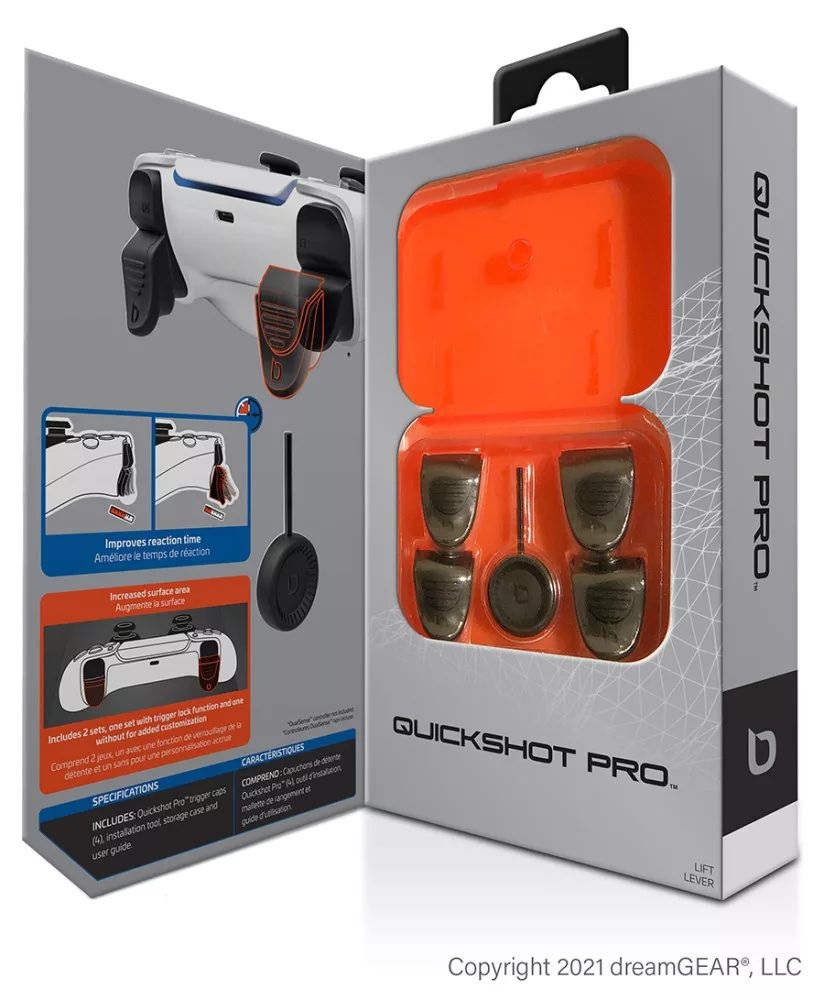 Bionik BNK-9059 Quickshot Pro Playstation 5 kontroller fekete ravasz kiegészítőcsomag