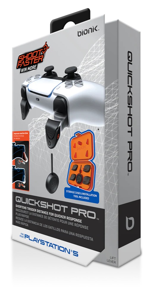 Bionik BNK-9059 Quickshot Pro Playstation 5 kontroller fekete ravasz kiegészítőcsomag