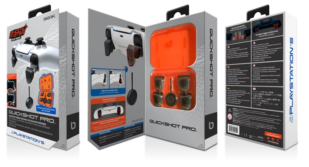 Bionik BNK-9059 Quickshot Pro Playstation 5 kontroller fekete ravasz kiegészítőcsomag