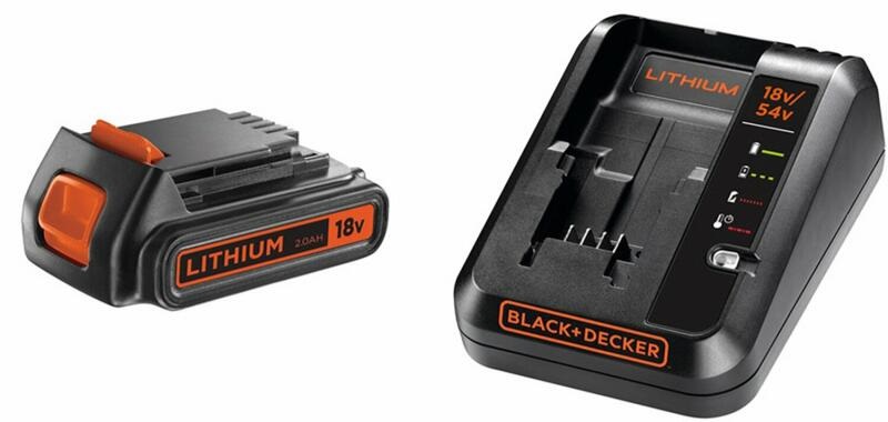 Black & Decker BDC2A20-QW 18V: 1 x 2A töltő + 1 x 18V 2 Ah Li-Ion akku kezdő készlet