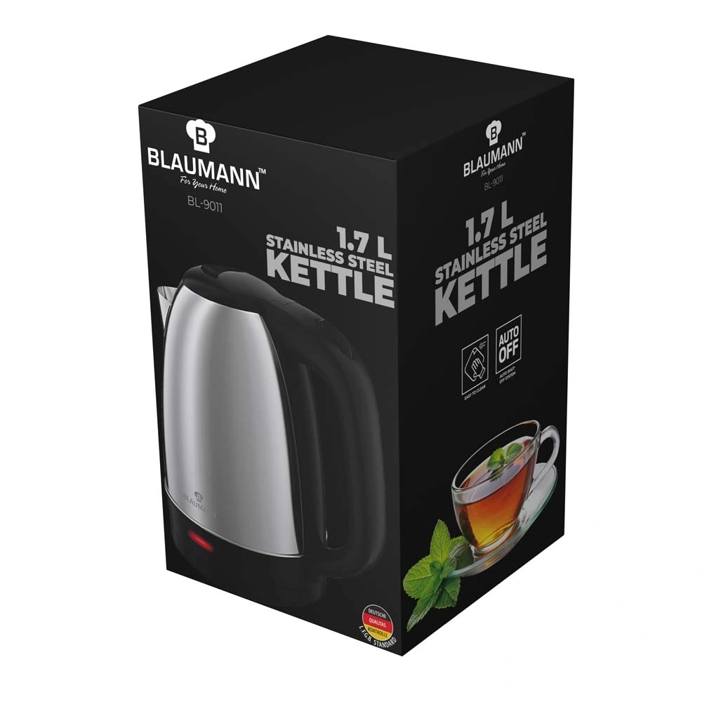 Blaumann BL-9011 1,7L-es fekete-ezüst vízforraló