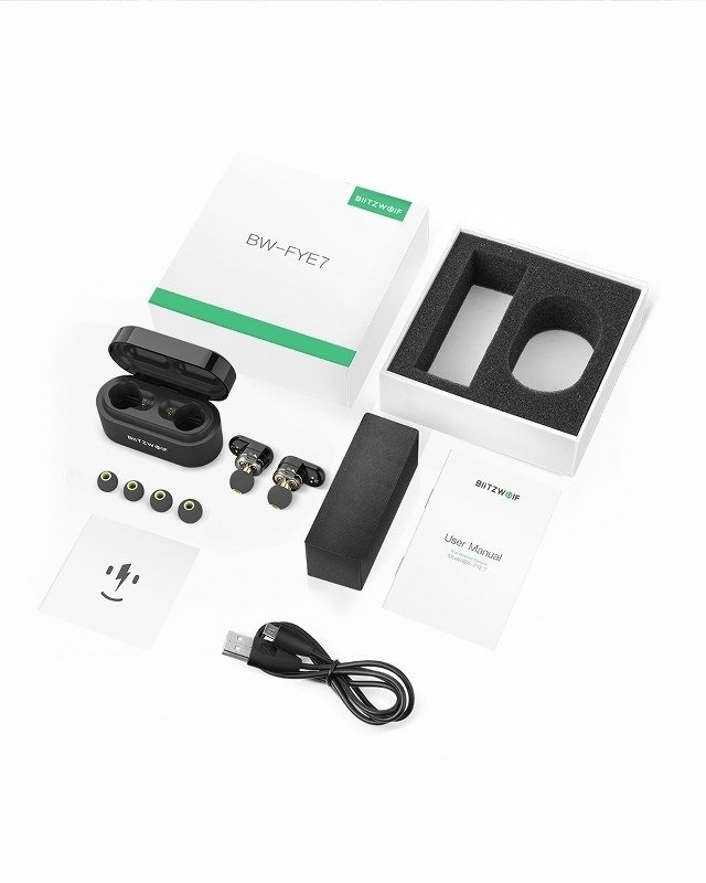 BlitzWolf BW-FYE7 True Wireless Bluetooth fekete fülhallgató