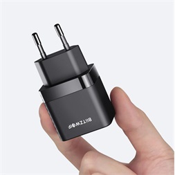 BlitzWolf BW-S22 Mini 35W 2xType-C fekete hálózati adapter