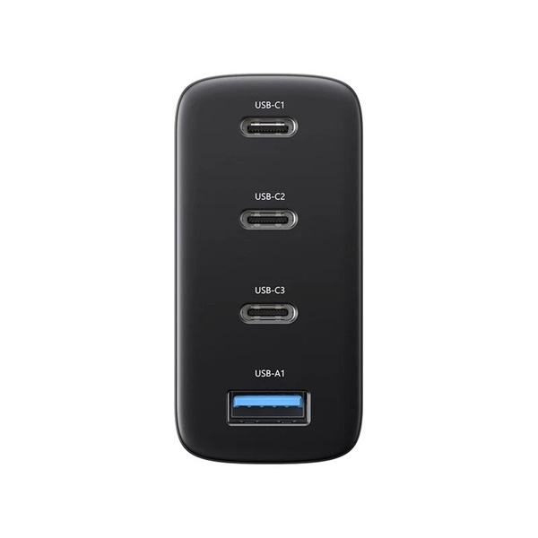 BlitzWolf BW-S23 100W USB/3xType-C fekete hálózati adapter