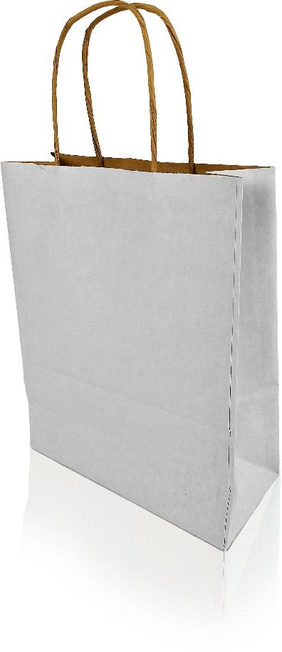 Bong h-GREEN L 32x42x15cm fehér papírtáska