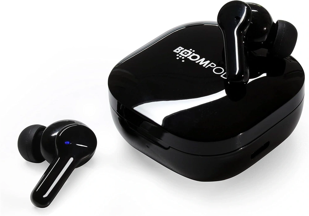 Boompods Compact Buds True Wireless Bluetooth fekete fülhallgató