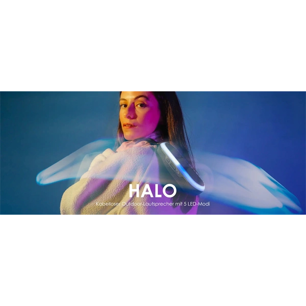 Boompods HALO fekete bluetooth hangszóró