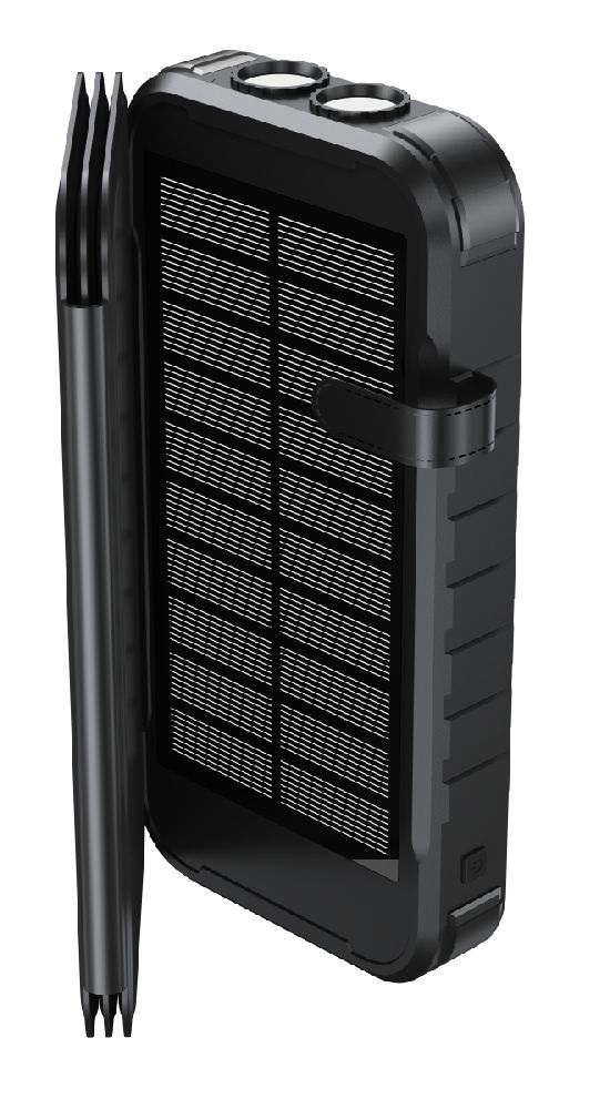Boompods Neutron Fold Solar fekete 16 000 mAh napelemes powerbank