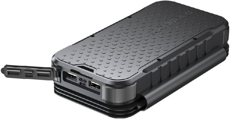 Boompods Neutron Fold Solar fekete 16 000 mAh napelemes powerbank