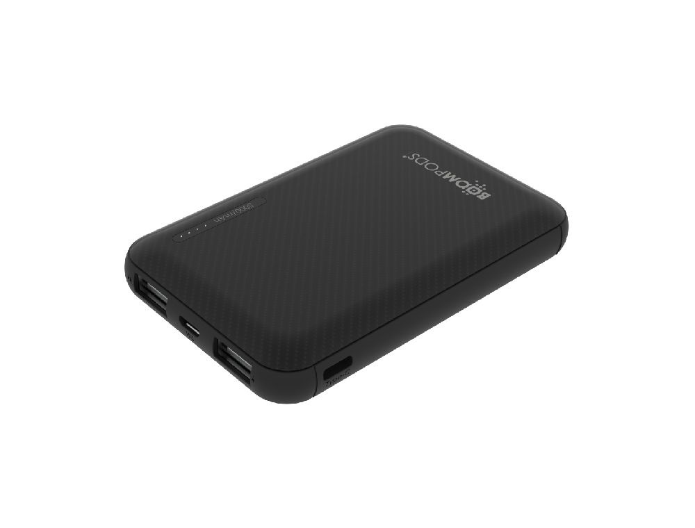 Boompods Obi fekete 5 000 mAh powerbank