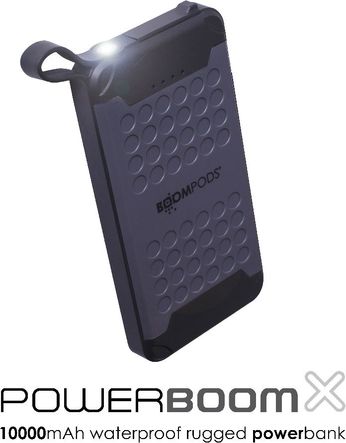 Boompods Powerboom X Waterproof szürke 10 000 mAh vízálló powerbank