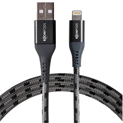 Boompods Tide grafitszürke USB A / Lightning kábel