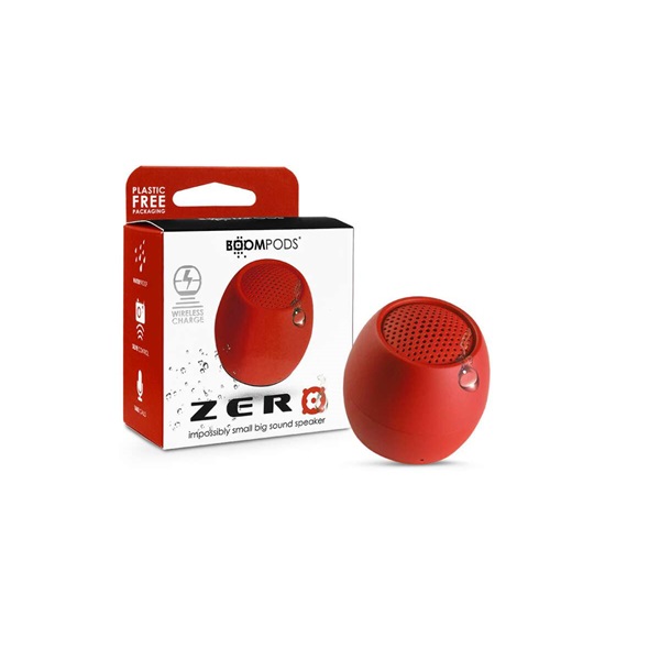 Boompods Zero Speaker piros bluetooth hangszóró
