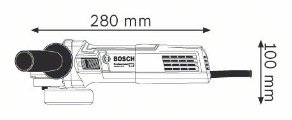 Bosch 0601396102 GWS 9-125 S professional elektromos sarokcsiszoló