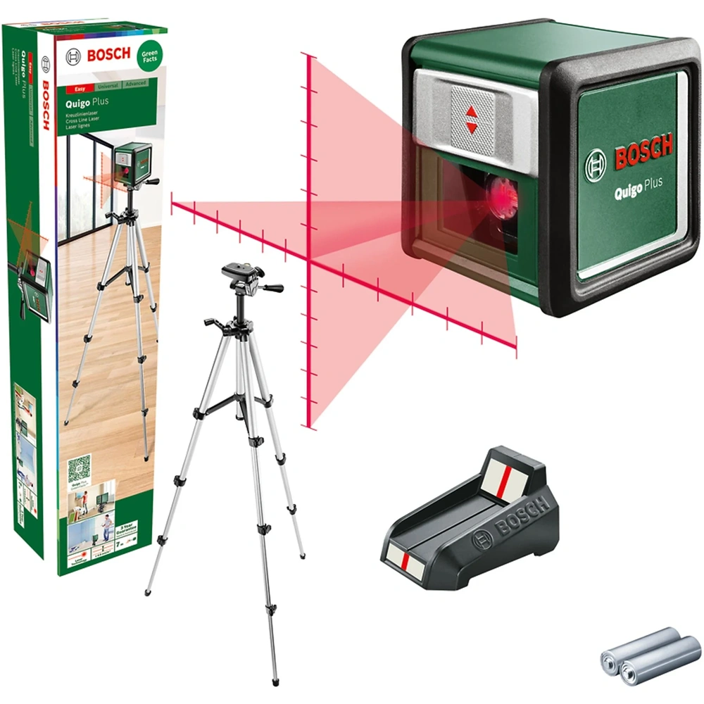 Bosch 0603663602 Quigo Plus keresztvonalas szintezőlézer + állvány