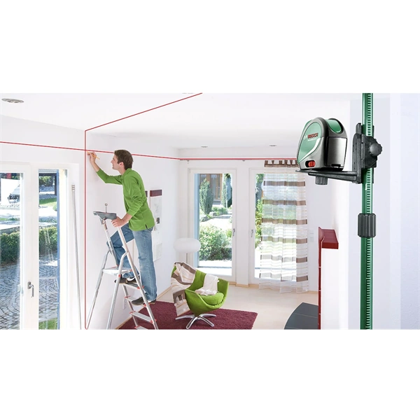 Bosch 0603663903 UniversalLevel 3 keresztvonalas szintezőlézer + TP 320 Teleszkópos rúd