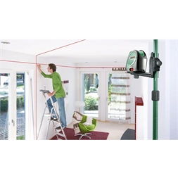 Bosch 0603663903 UniversalLevel 3 keresztvonalas szintezőlézer + TP 320 Teleszkópos rúd