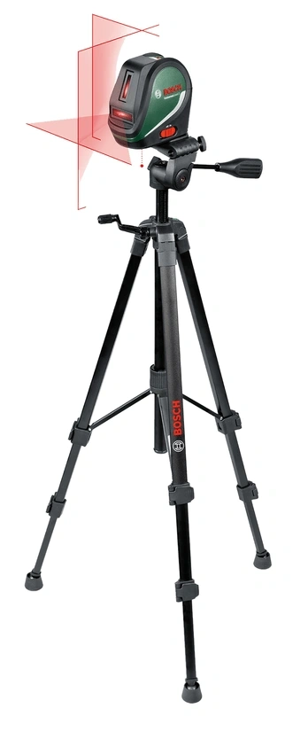 Bosch 0603663905 UniversalLevel 3 keresztvonalas szintezőlézer + állvány