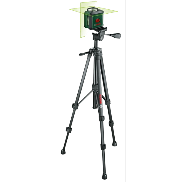 Bosch 0603663E07 UniversalLevel 360 keresztvonalas zöld szintezőlézer + TT 150 állvány + MM 3 univerzális tartóállvány