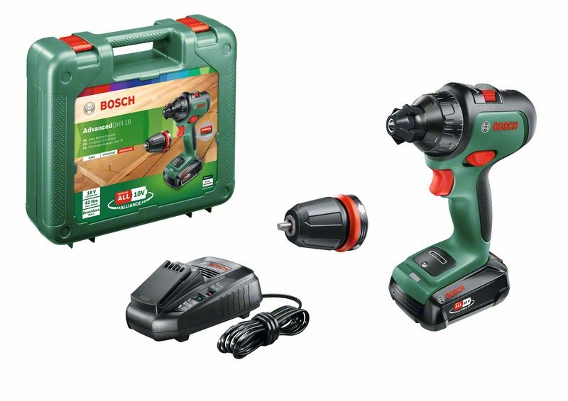Bosch 06039B5005 AdvancedDrill 18 1x2,5Ah akkus fúró-csavarozó