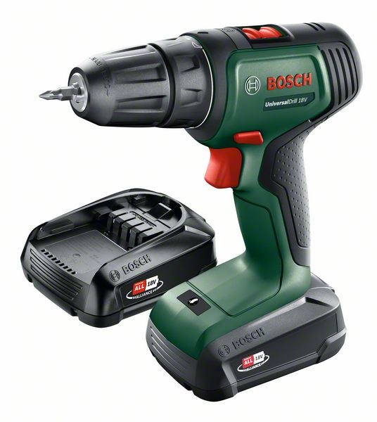 Bosch 06039D4002 Universaldrill 18V 2x1,5Ah kofferban akkus fúró-csavarozó
