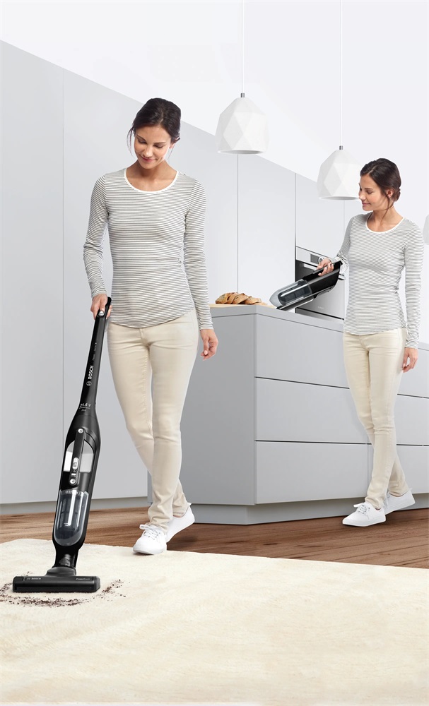 Bosch BBH32101 Flexxo 2 az 1-ben éjfekete akkumulátoros álló porszívó
