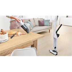 Bosch BBH3ALL28 Flexxo Gen2 2 az 1-ben fehér-ezüst vezeték nélküli álló porszívó