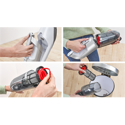 Bosch BBH3ALL28 Flexxo Gen2 2 az 1-ben fehér-ezüst vezeték nélküli álló porszívó