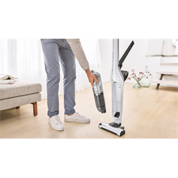 Bosch BBH3ALL28 Flexxo Gen2 2 az 1-ben fehér-ezüst vezeték nélküli álló porszívó