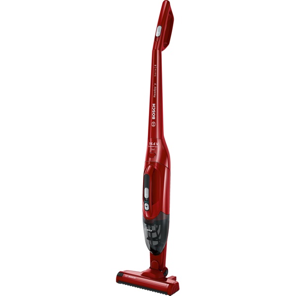 Bosch BBHF214R 2 az 1-ben akkumulátoros piros álló porszívó (Újszerű)