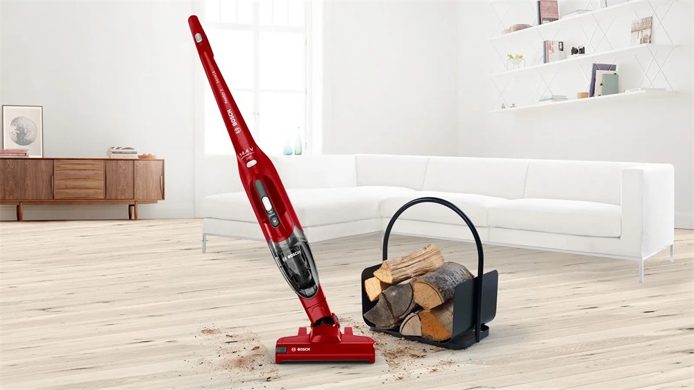 Bosch BBHF214R 2 az 1-ben akkumulátoros piros álló porszívó (Újszerű)