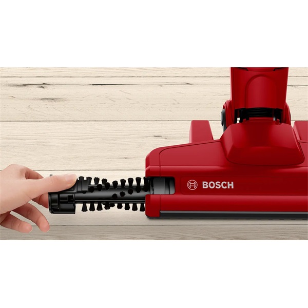 Bosch BBHF214R 2 az 1-ben akkumulátoros piros álló porszívó (Újszerű)