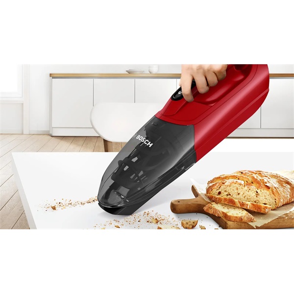 Bosch BBHF214R 2 az 1-ben akkumulátoros piros álló porszívó (Újszerű)