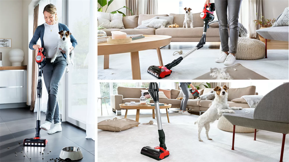 Bosch BBS711ANM Unlimited 7 ProAnimal vörös akkumulátoros álló porszívó
