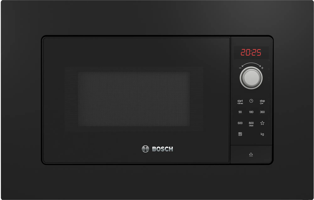 Bosch BFL623MB3 800W 20L fekete beépíthető mikrohullámú sütő