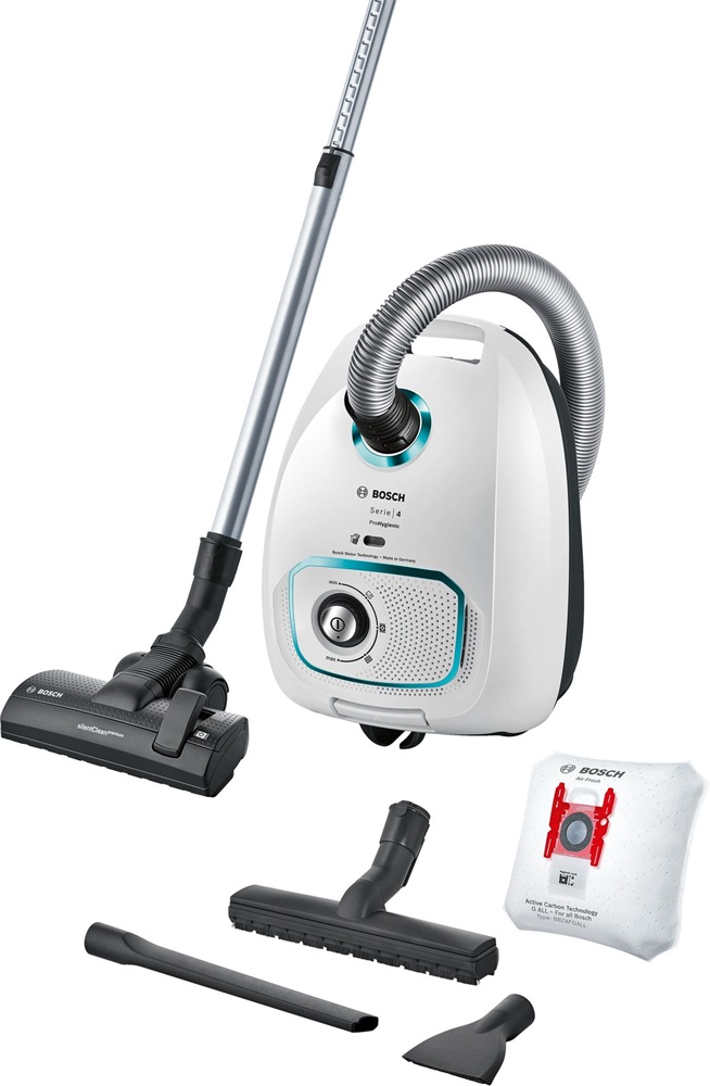 Bosch BGLS4HYG2 Serie4 ProHygienic fehér porzsákos porszívó