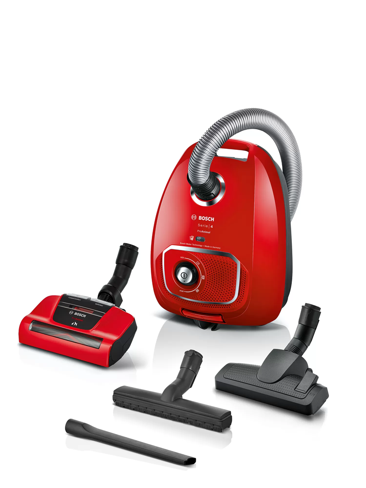 Bosch BGLS4PET2 Serie 4 ProAnimal vörös porzsákos porszívó (Újszerű)